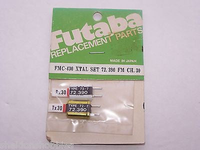 FUTABA CRYSTAL SET (FM 72.390) TX/RX CHANNEL 30 #FMC-430