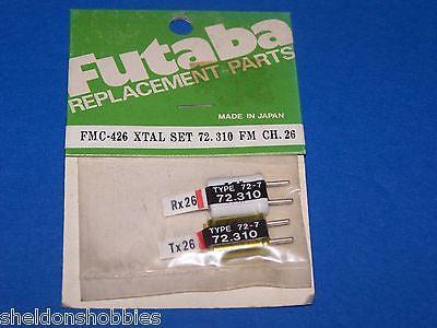 FUTABA (FM 72.310) TX/RX CRYSTAL SET CHANNEL 26 #FMC-426