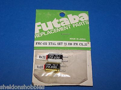 FUTABA CRYSTAL SET (FM 72.230) TX/RX CHANNEL 22 #FMC-422