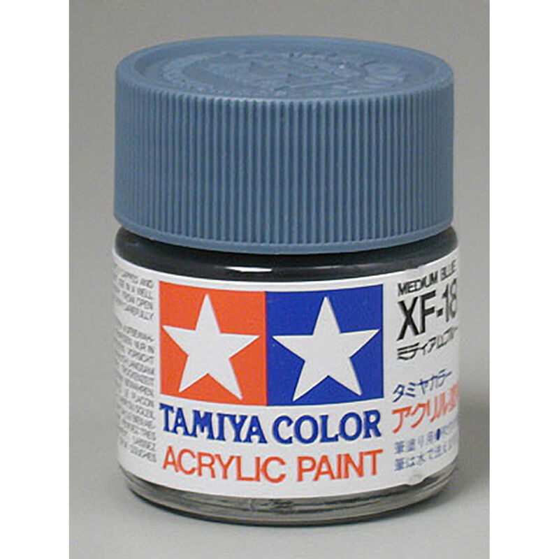 Acrylic XF18 Flat Med Blue - TAM81318