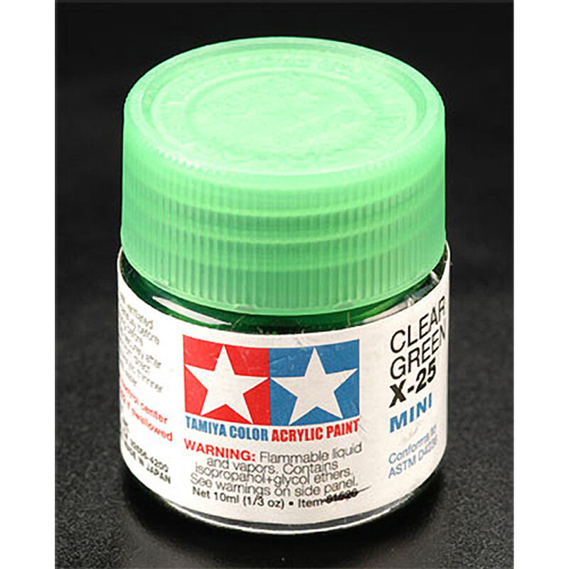 Acrylic Mini X25, Clear Green