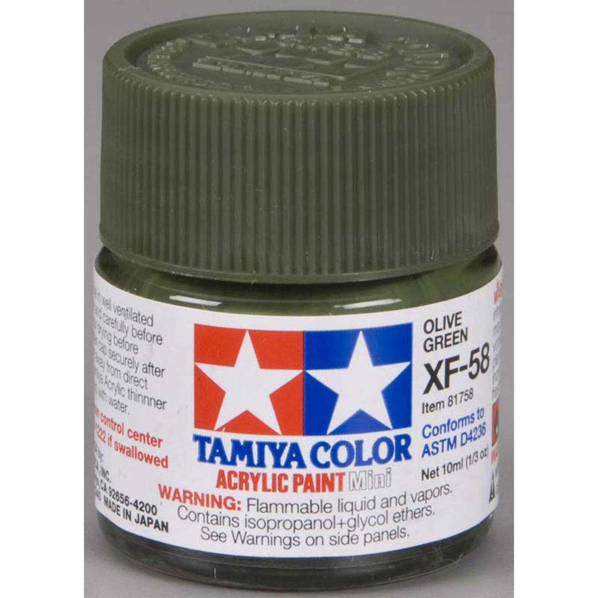 Acrylic Mini XF58, Olive Green - TAM81758