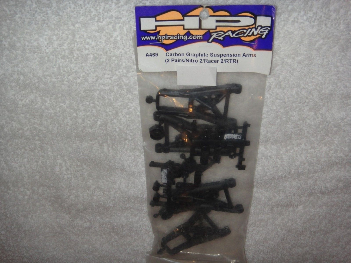 HPI RACING A469 CARBON GRAPHITE SUSPENSION ARMS (2 PAIRS/NITRO 2/RACER 2/RTR