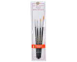 Atlas Brush Taklon Detail Acrylic Round Brush Set (4) - ABS155-4PS