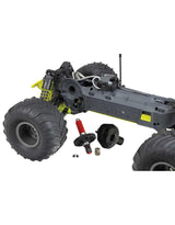 Arrma GORGON 4X2 MEGA 550 Brushed 1/10 Monster Truck RTR (Yellow) w/SLT2 2.4GHz Radio, Battery & Charger - ARA3230ST1