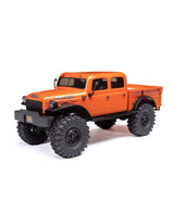 1/24 SCX24 Dodge Power Wagon 4WD Rock Crawler Brushed RTR, Orange (Extra battery DYNB0012) - AXI00007T1
