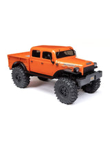 1/24 SCX24 Dodge Power Wagon 4WD Rock Crawler Brushed RTR, Orange (Extra battery DYNB0012) - AXI00007T1