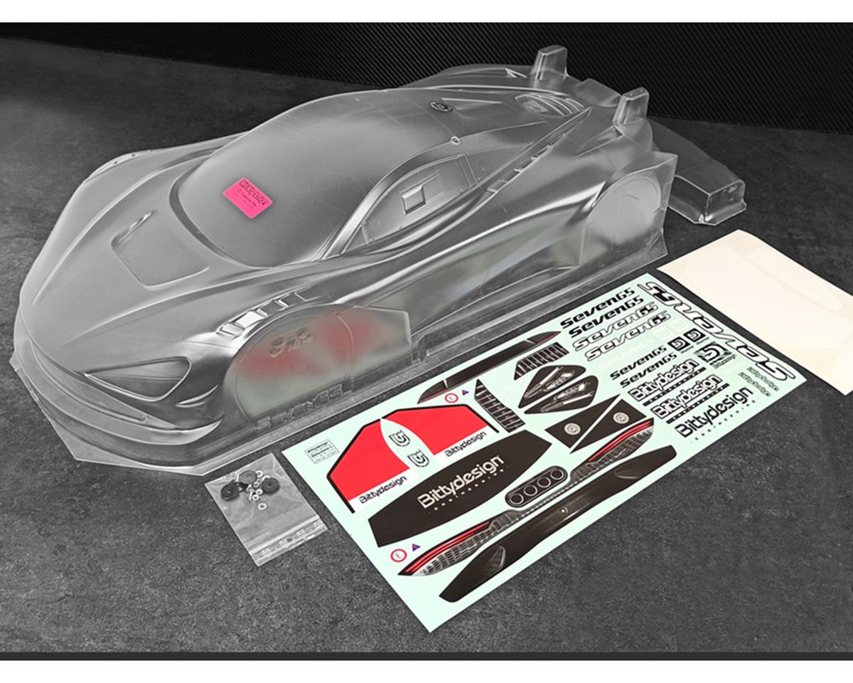 Bittydesign Seven65 1/7 GT Supercar Body (Clear) (Arrma Infraction/Limitless) - BDYGT7-S65o