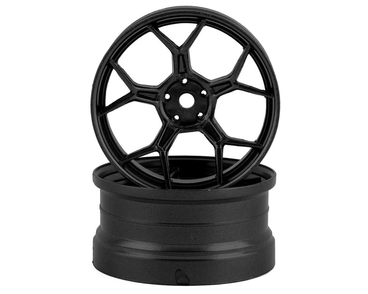 DS Racing Feathery Split Spoke Drift Rim (Chrome) (2) (6mm Offset) - DSC-DF-005