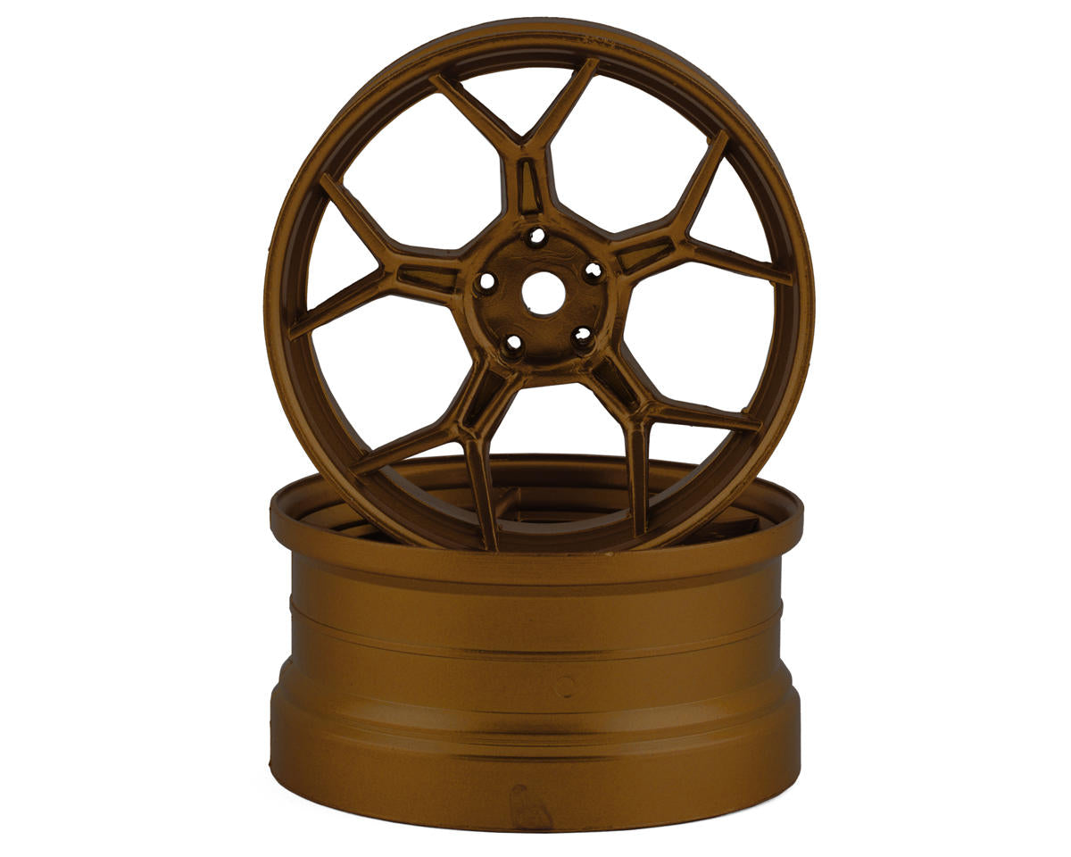DS Racing Feathery Split Spoke Drift Rim (Bronze) (2) (6mm Offset) - DSC-DF-008