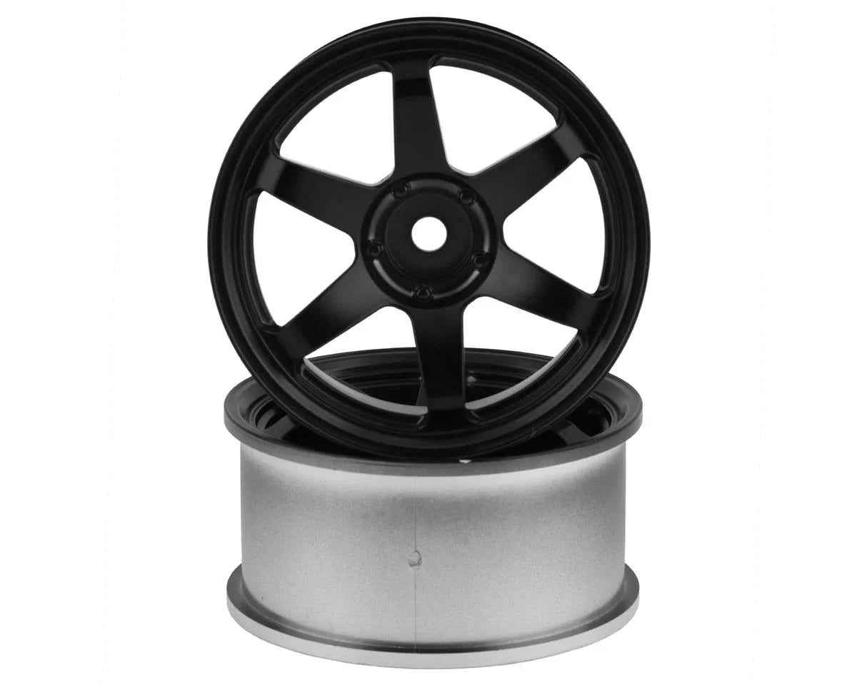 Mikuni Volk Racing TE37SL Drift Wheels (Graphite) (2) (7mm Offset) w/12mm Hex - DW-3276