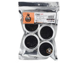 Firebrand RC Char XDR9 5° Pre-Mounted Slick Drift Tires (4) (Black/White) w/Blizzard Tires, 12mm Hex & 9mm Offset - FBR1WHECHR602
