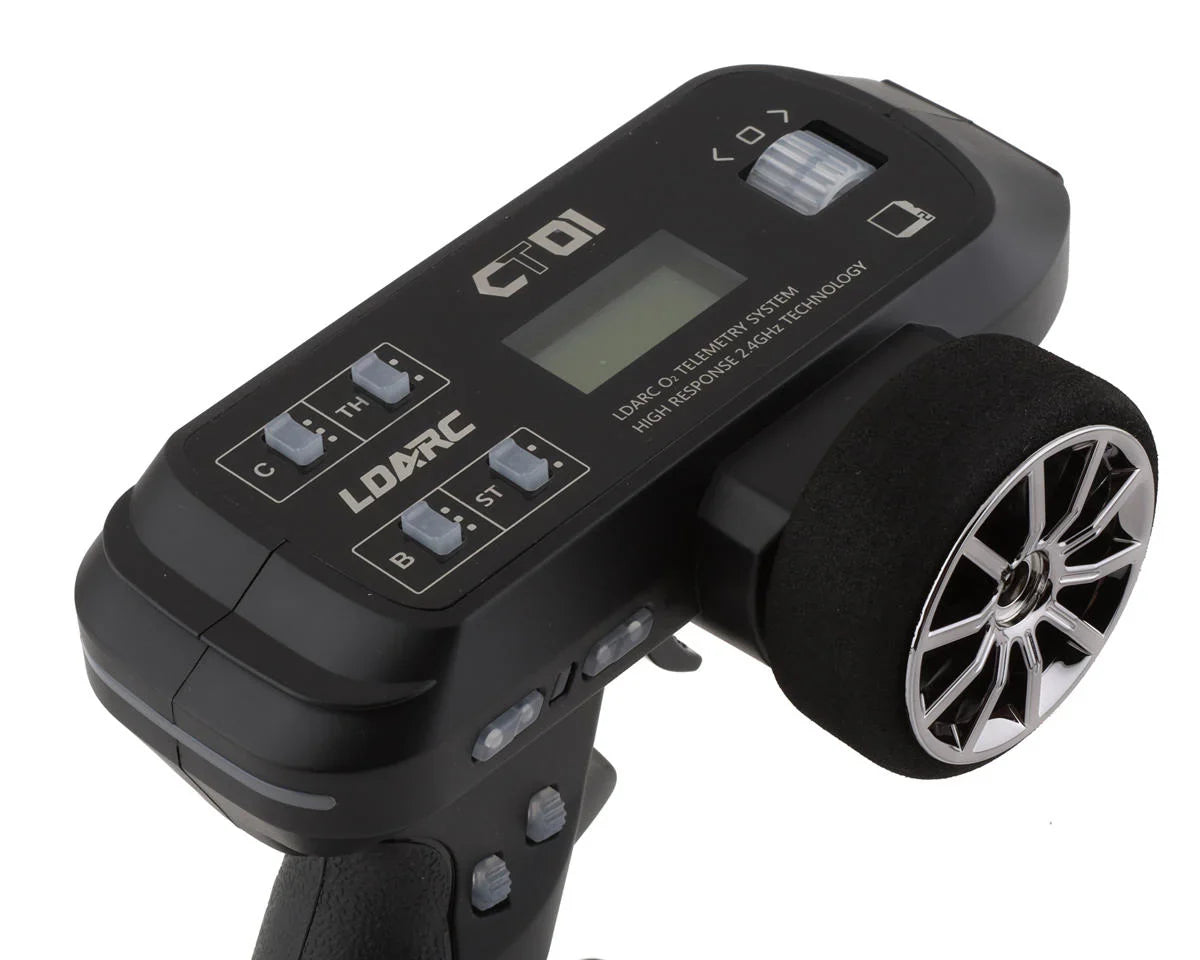 Hobby Porter CT01 8-Channel 2.4Ghz Telemetry Radio (Black) w/CR1800 Receiver & Battery - HP029.L0701