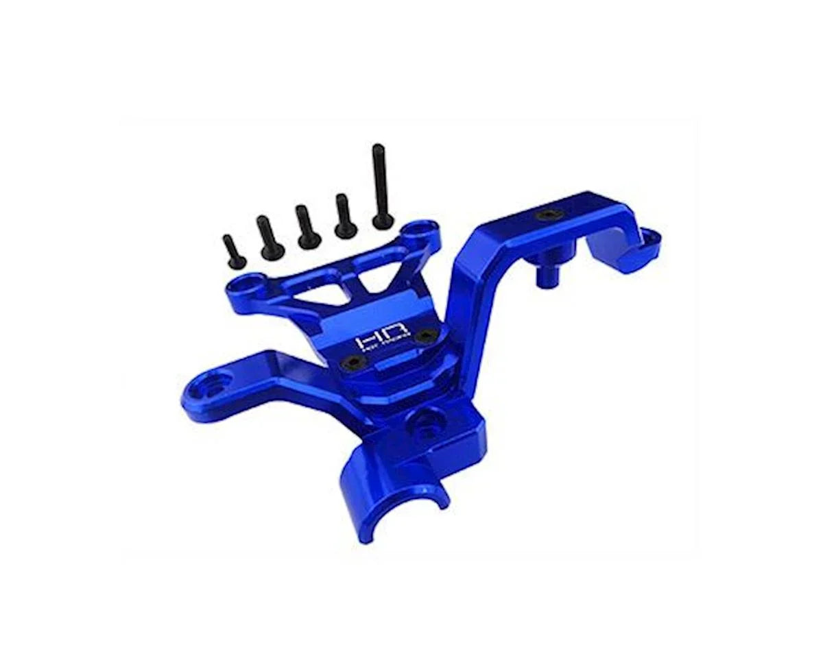Hot Racing Traxxas X-Maxx Aluminum Front Upper Chassis Steering Brace (Blue) - HRAXMX12M06