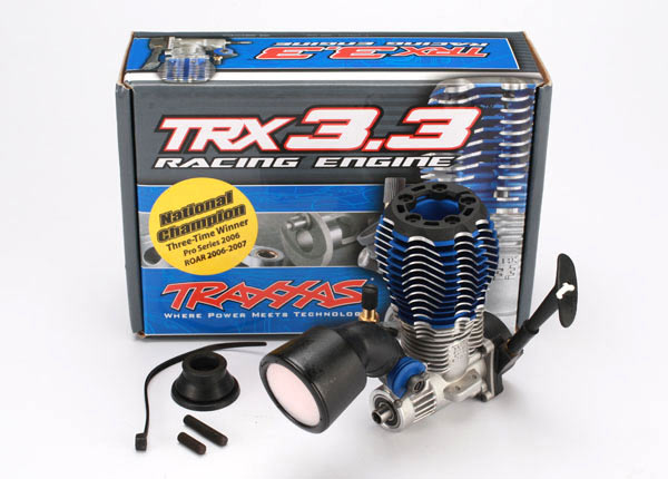 Traxxas TRX 3.3 Nitro Engine w/ Multi-Shaft & Recoil Starter – Sheldons ...