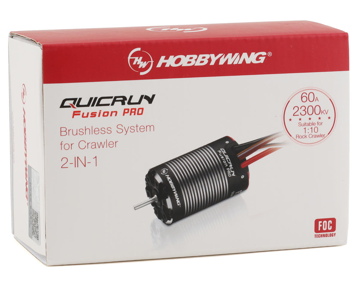 Hobbywing - QuicRun Fusion Pro FOC 2-in-1 ESC & Motor System (2300Kv)