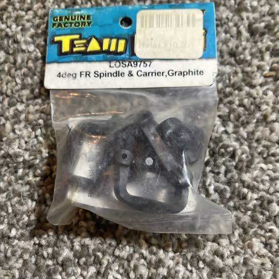 #LOSI9757 4deg FR Spindie & Carrier, Graphite