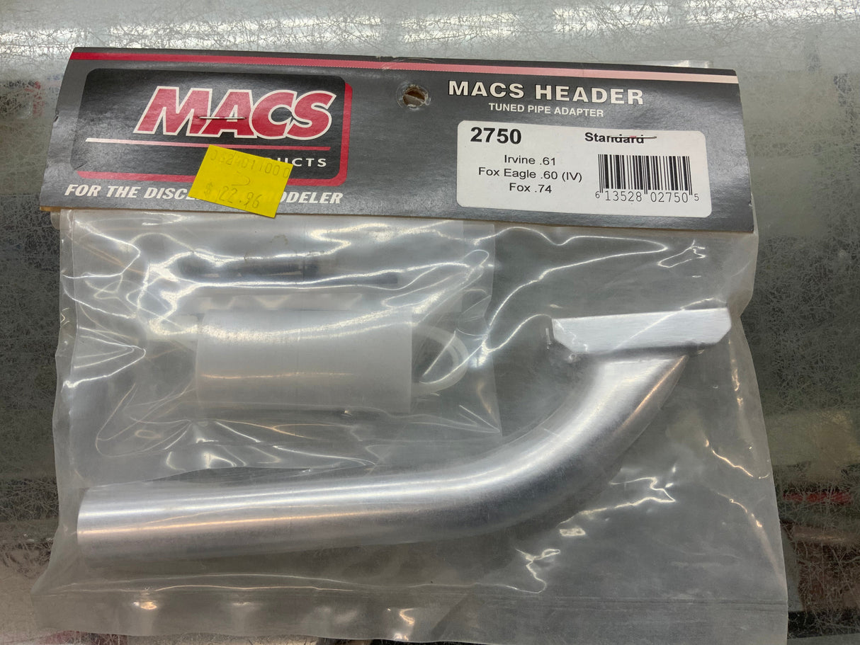 MACS 2750 STANDARD - FITS IRVINE .61; FOX EAGLE .60 (IV); FOX .74