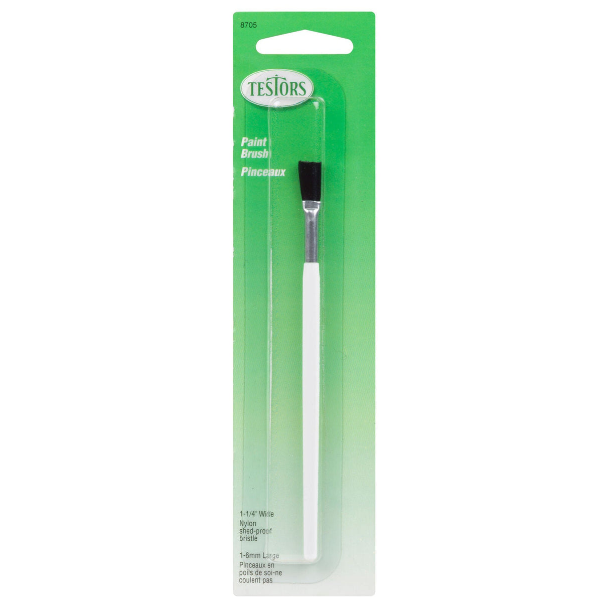 Testors Brush Carded,Flat,1/4"