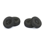 Hyrax 1.0” Tires Mounted on Impulse black internal bead-loc 7mm