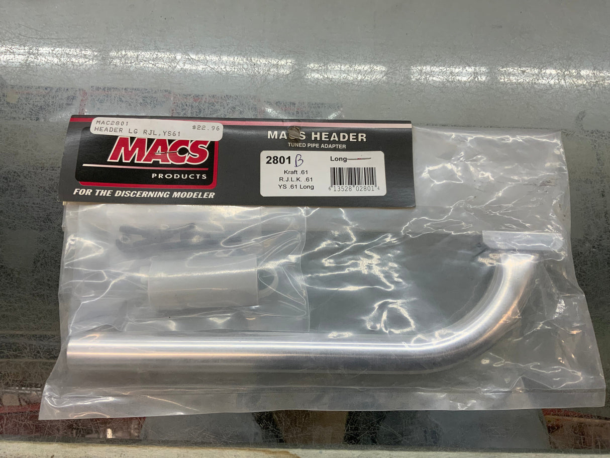 MACS 2801 B  Fits Kraft 61  RJL LONG exhaust header