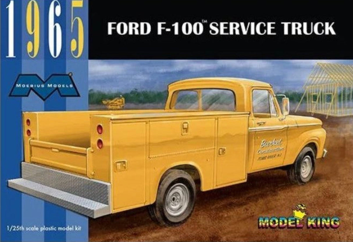 Moebius 1/25 Ford 1965 F-100 Service Truck Plastic Model Kit MOE1235