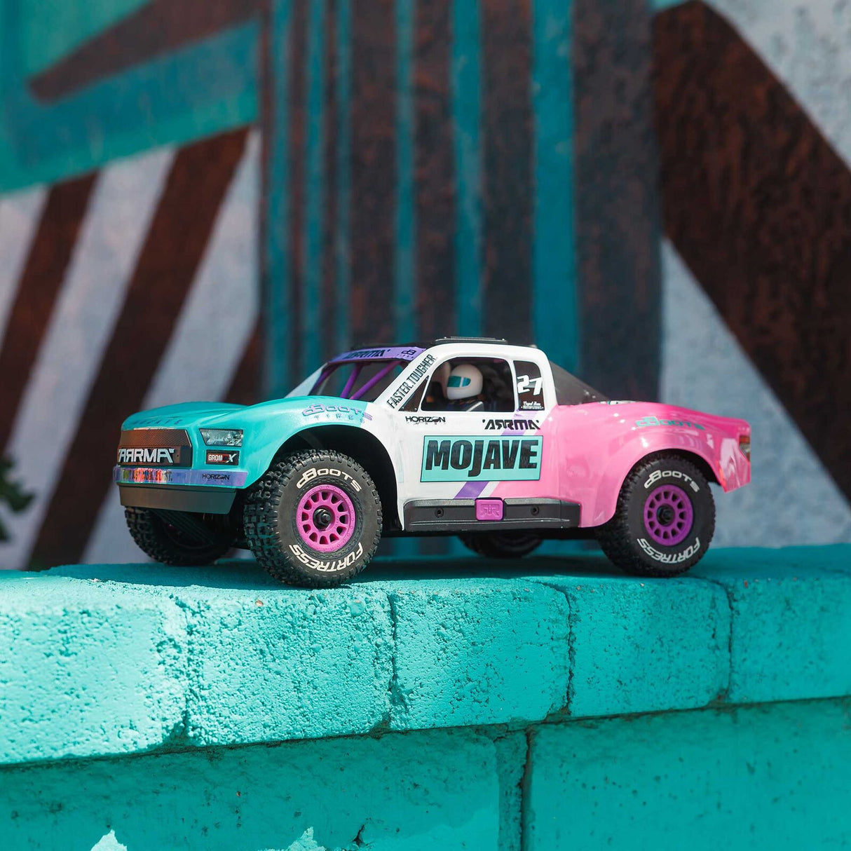 1/16 MOJAVE GROM 223S DSC 4X4 RTR Brushless Desert Truck, Teal (Battery & Charger Included)