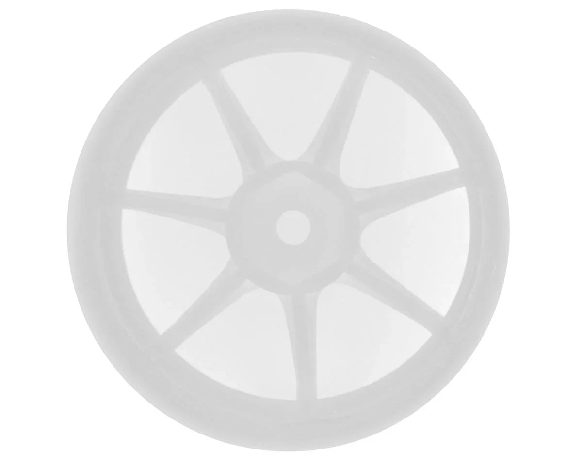 Integra AVS Model T7 Super High Traction Drift Wheels (White) (2) (8mm Offset) w/12mm Hex - IW-3208WH
