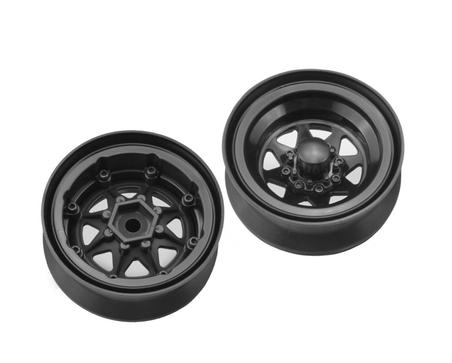 J Concepts - Colt 1.9" Beadlock Wheel w/ Cap, Black, (2pcs)  JCO3389B