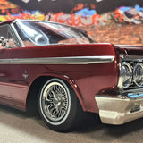 Whitewall Low Pro Tires and Wheels w/ Knock offs & Wheel nuts (Chrome)(Not Glued) (1Set) - RER13882