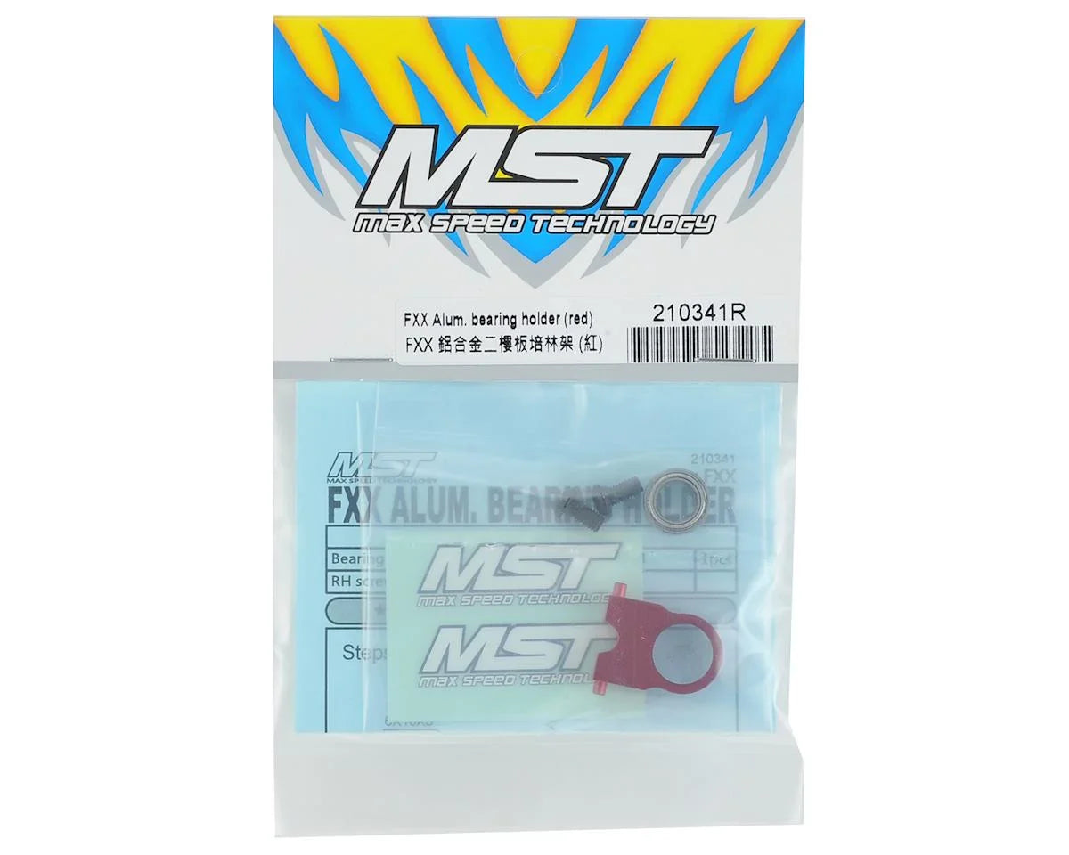 MST FXX Alum. bearing holder (red) - MXS-210341R