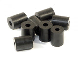 HPI #87058 - RUBBER TUBE 3x8x10mm (SHAPED/BLACK/8pcs)