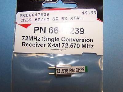 HITEC 72mHz SINGLE CONVERSION RECEIVER CRYSTAL CH. 39 #6647239