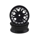 Impulse 1.9" Black/Silver Wheel (2): Crawlers F/R