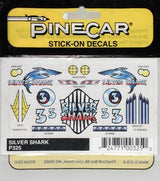 P325 Silver Shark Stick-On Decal