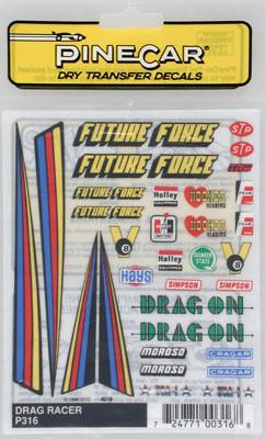 P316 Drag Racer Decal