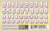 P4015 Beveled Numbers Dry Transfer