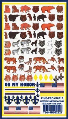 10212 Animals Decals 5x8