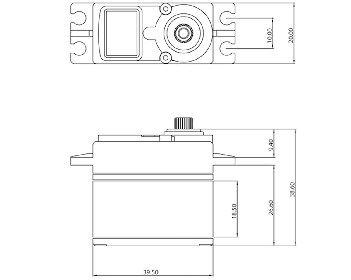 ProTek - Standard Digital "High Torque" Metal Gear Servo (High Voltage)