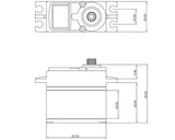 ProTek - Standard Digital "High Torque" Metal Gear Servo (High Voltage)