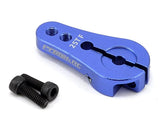 ProTek RC 4mm Aluminum Short Clamping Servo Horn (Blue) (25T) - PTK-7808