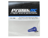 ProTek RC 4mm Aluminum Short Clamping Servo Horn (Blue) (25T) - PTK-7808