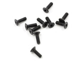 ProTek RC 2.5x8mm "High Strength" Flat Head Screws (10) - PTK-H-2102