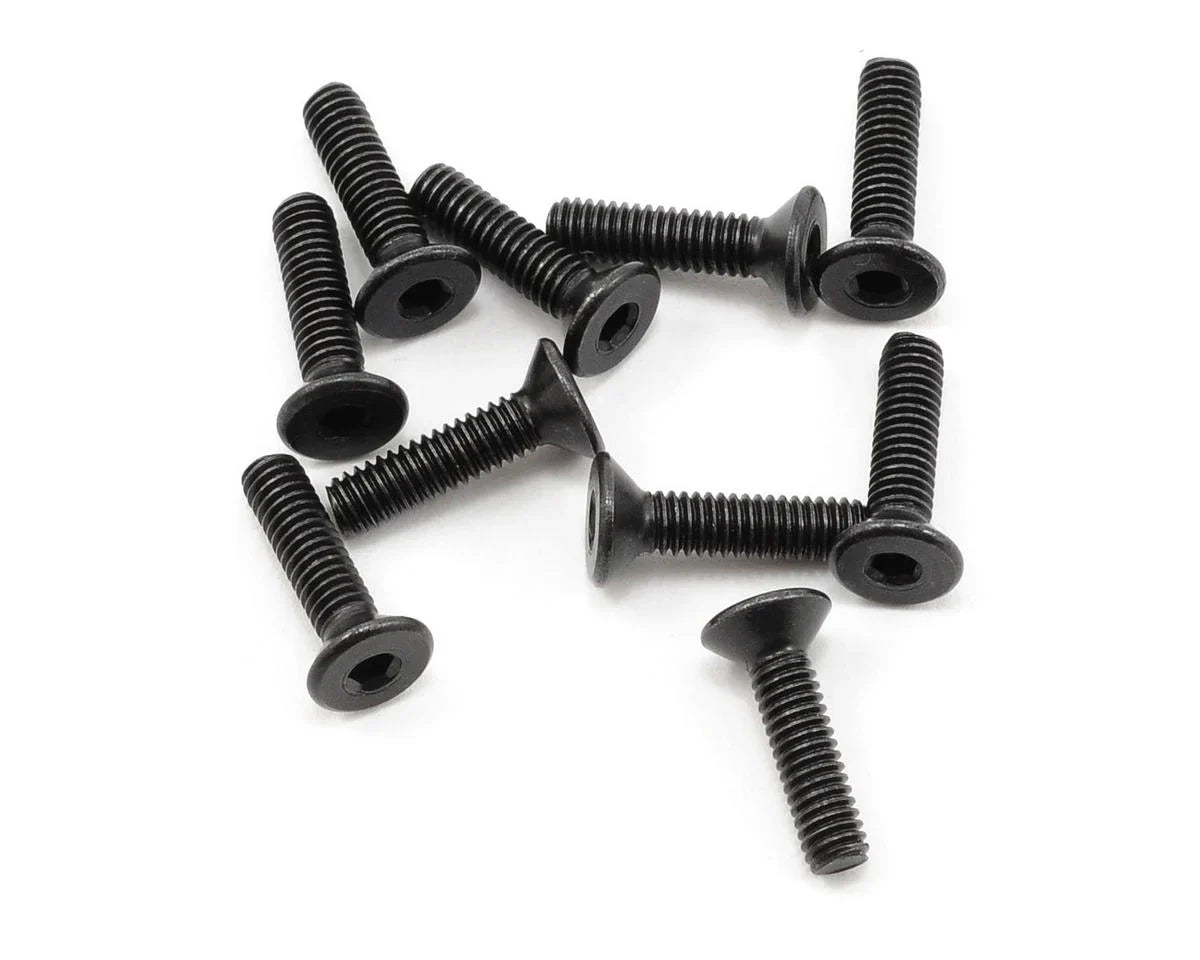ProTek RC 2.5x10mm "High Strength" Flat Head Screws (10) - PTK-H-2103