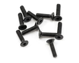 ProTek RC 2.5x10mm "High Strength" Flat Head Screws (10) - PTK-H-2103