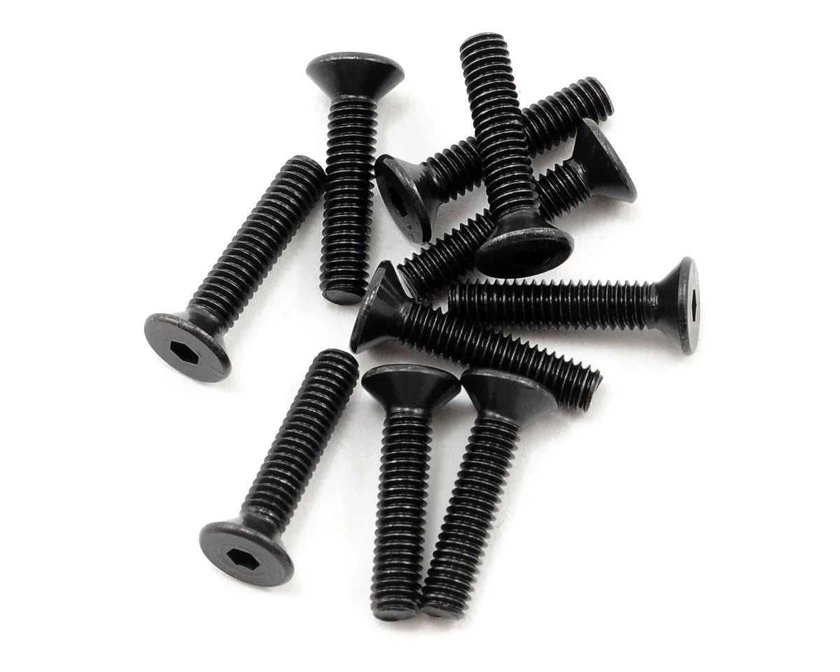 ProTek RC 2.5x12mm "High Strength" Flat Head Screws (10) - PTK-H-2104