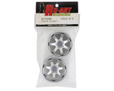 RC Art Evolve GF-R 6-Spoke Drift Wheels (Matte Silver) (2) (6mm Offset) w/12mm Hex - RCA-ART-4406MS