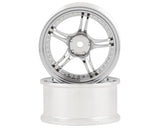 RC Art SSR Professor SPX 5-Split Spoke Drift Wheels (Chrome Silver) (2) (Deep Face 8mm Offset) w/12mm Hex - RCA-ART-WW-0108CS