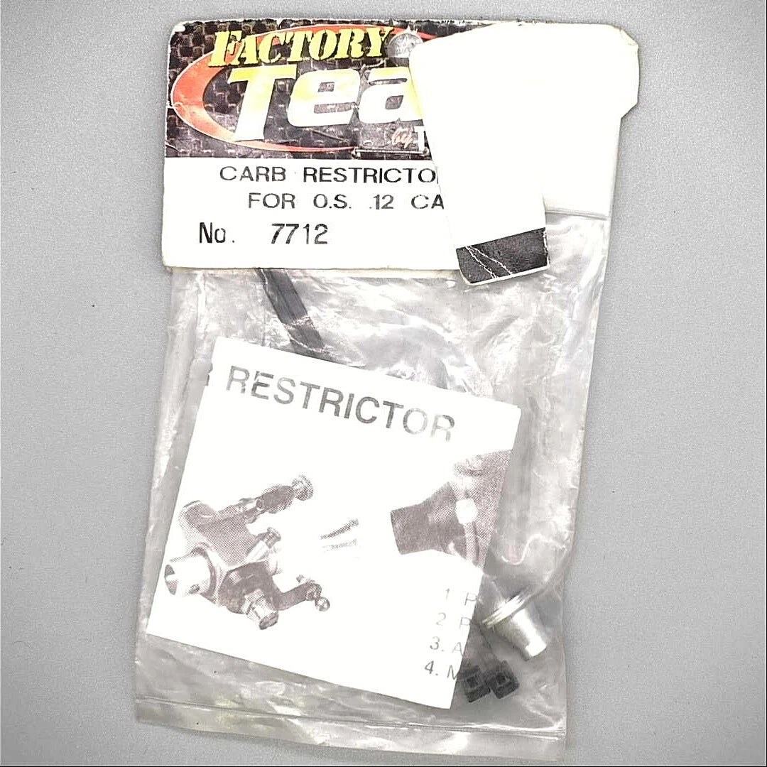 CARB RESTRICTOR, 190" BORE FOR OS. 12 CARBURETOR