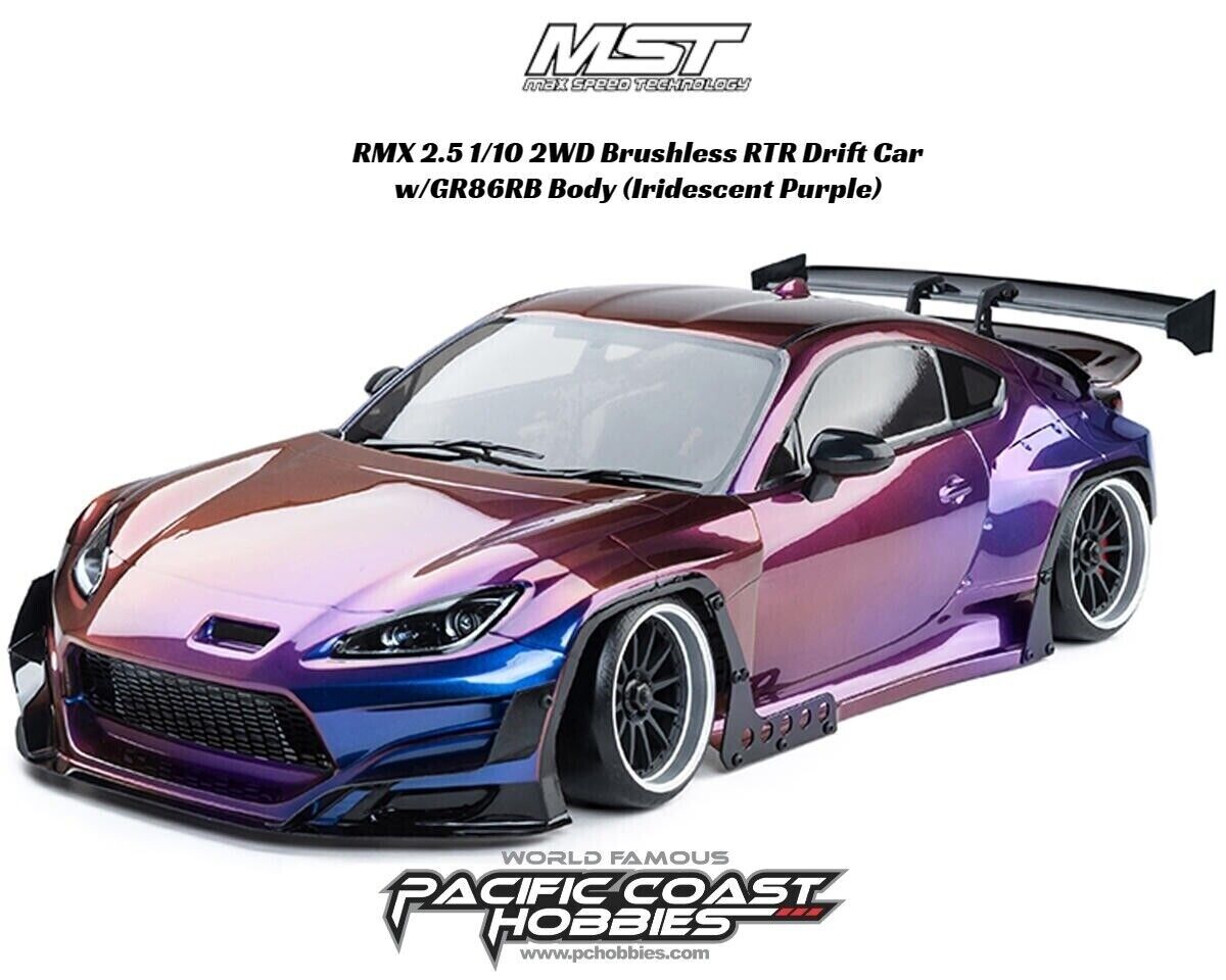 MST RMX 2.5 1/10 2WD Brushless RTR Drift Car w/GR86RB Iridescent Purple- 533913IP